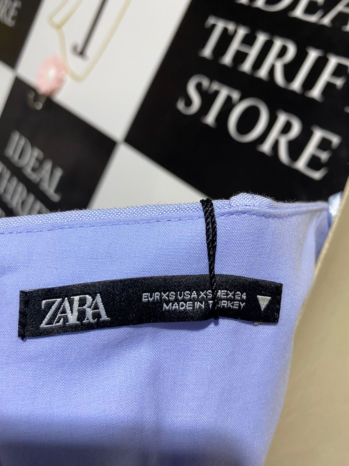 ZARA |XS| B2| WOMEN'S DECONSTRUCTED CHECKED BUSTIER CORSET BELT WITH BUCKLE DETAIL