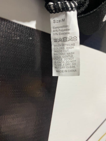 LOVE |M| BUST 14| B2| BLACK RIBBED BRALETTE WITH "LOVE" SCRIPT ELASTIC STRAPS