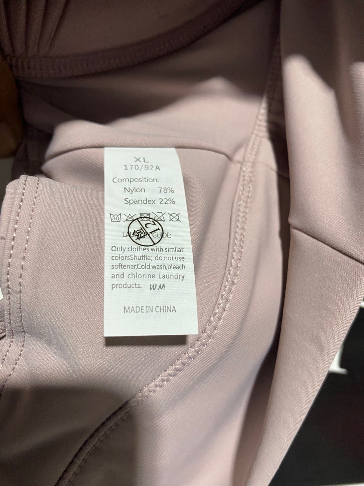 WOMEN'S DUSTY PINK CROSS-BACK YOGA SPORTS BRA |XL| BUST 15| B2|