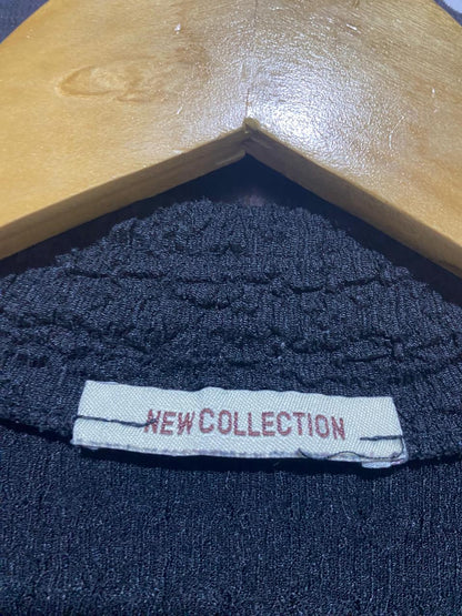 NEW COLLECTION |M| B2| Women's Chic Black Two-Piece Set – Longline Button-Up Tunic & Wide-Leg Trousers