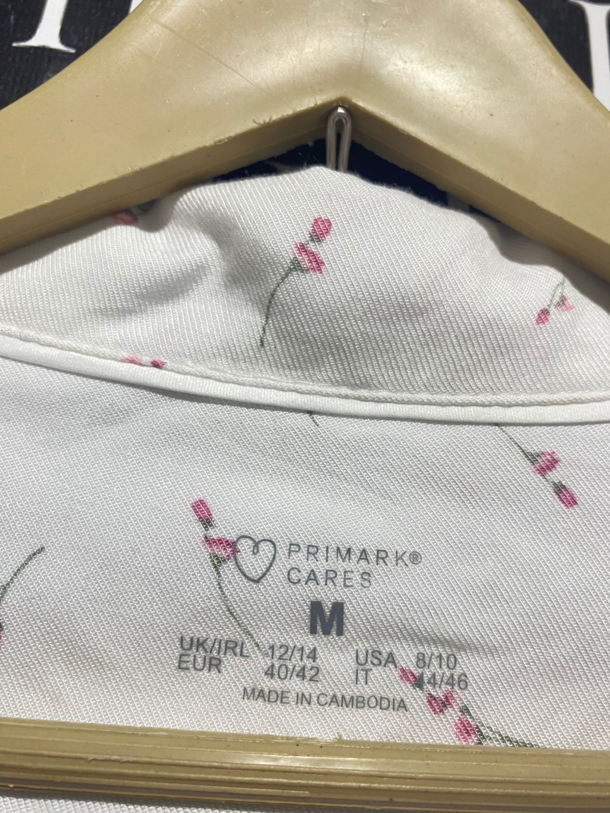 PRIMARK |M| B2| Women's Delicate Floral Print Button-Down Loungewear Set