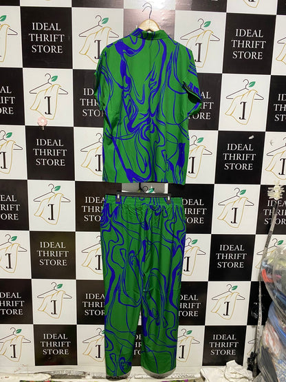 |XXL| B2| VIBRANT TWO-PIECE ABSTRACT PRINT COORDINATED SET