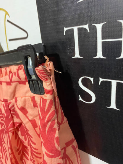 INDILUXE |S| B2| TROPICAL PALM TREE PRINT RELAXED BUTTON-DOWN SHORTS SET