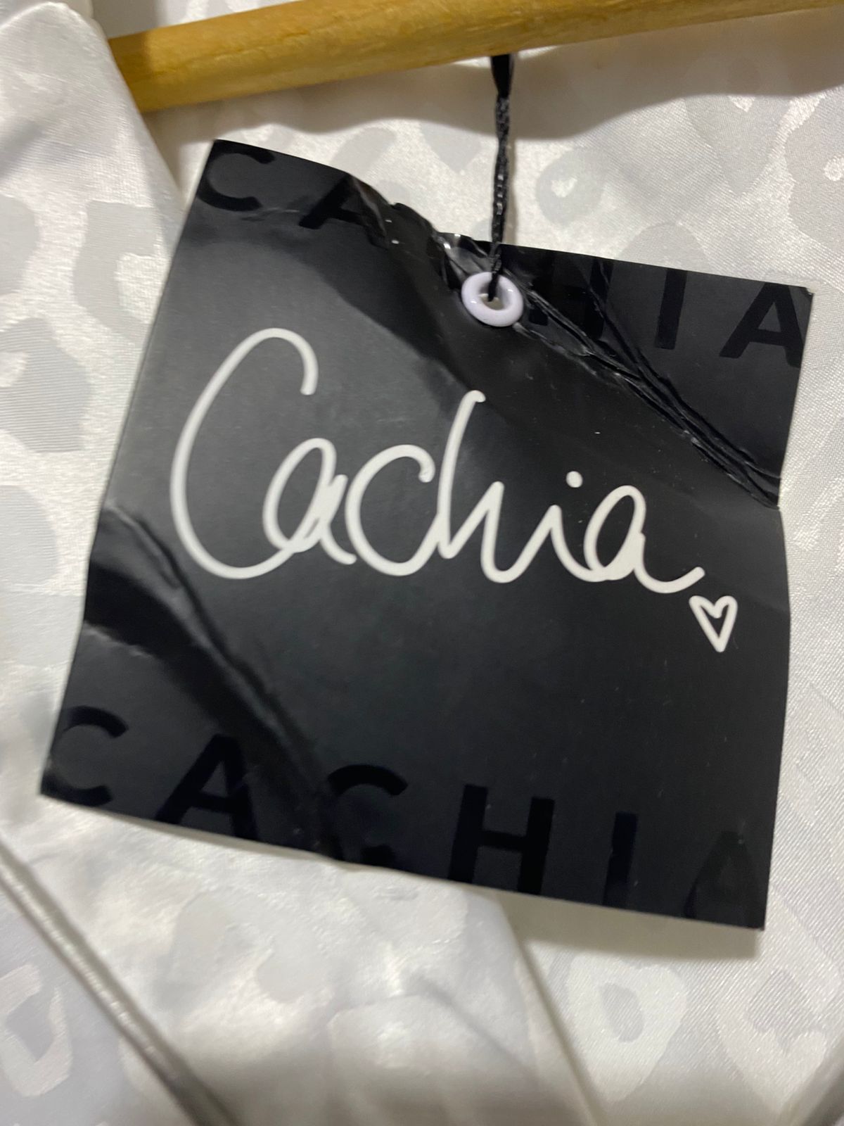 CACHIA |L| B2| SNOW LEOPARD SATIN SHORT PYJAMA SET