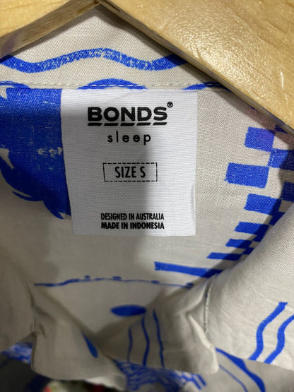 BONDS |S| B2| COBALT GEOMETRIC & PALM PRINT RELAXED SHORT SET