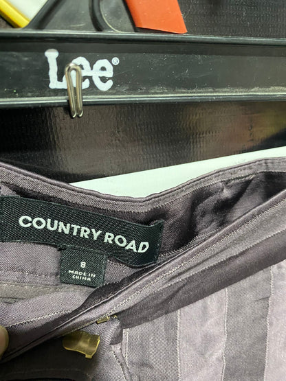 COUNTRY ROAD |M| B2| LUXE CHOCOLATE MONOCHROME STRIPE SATIN COORDINATED SET
