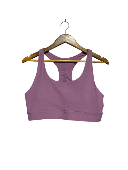 ATHLETIC WORKS |L| BUST 16| B2| VIBRANT MAUVE RACERBACK SPORTS BRA