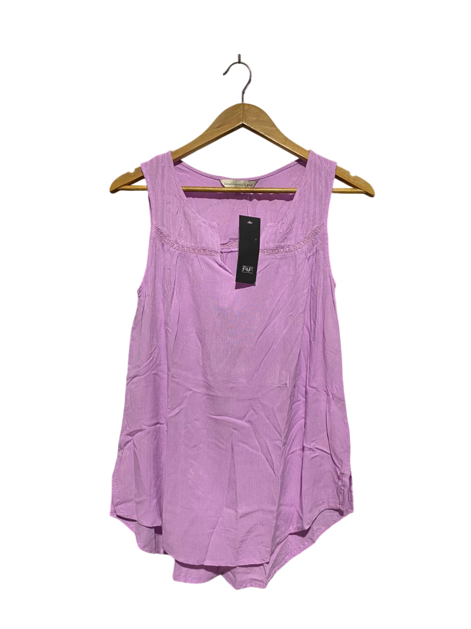 F&F |S| BUST 18| B2| Purple Textured Tank Top
