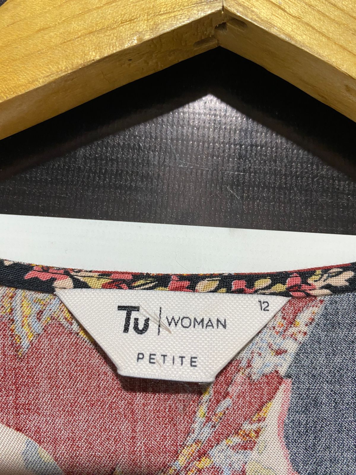 TU WOMAN |L| BUST 18| B3| Women's Patchwork Animal Print & Floral Wrap Dress with Tie Waist