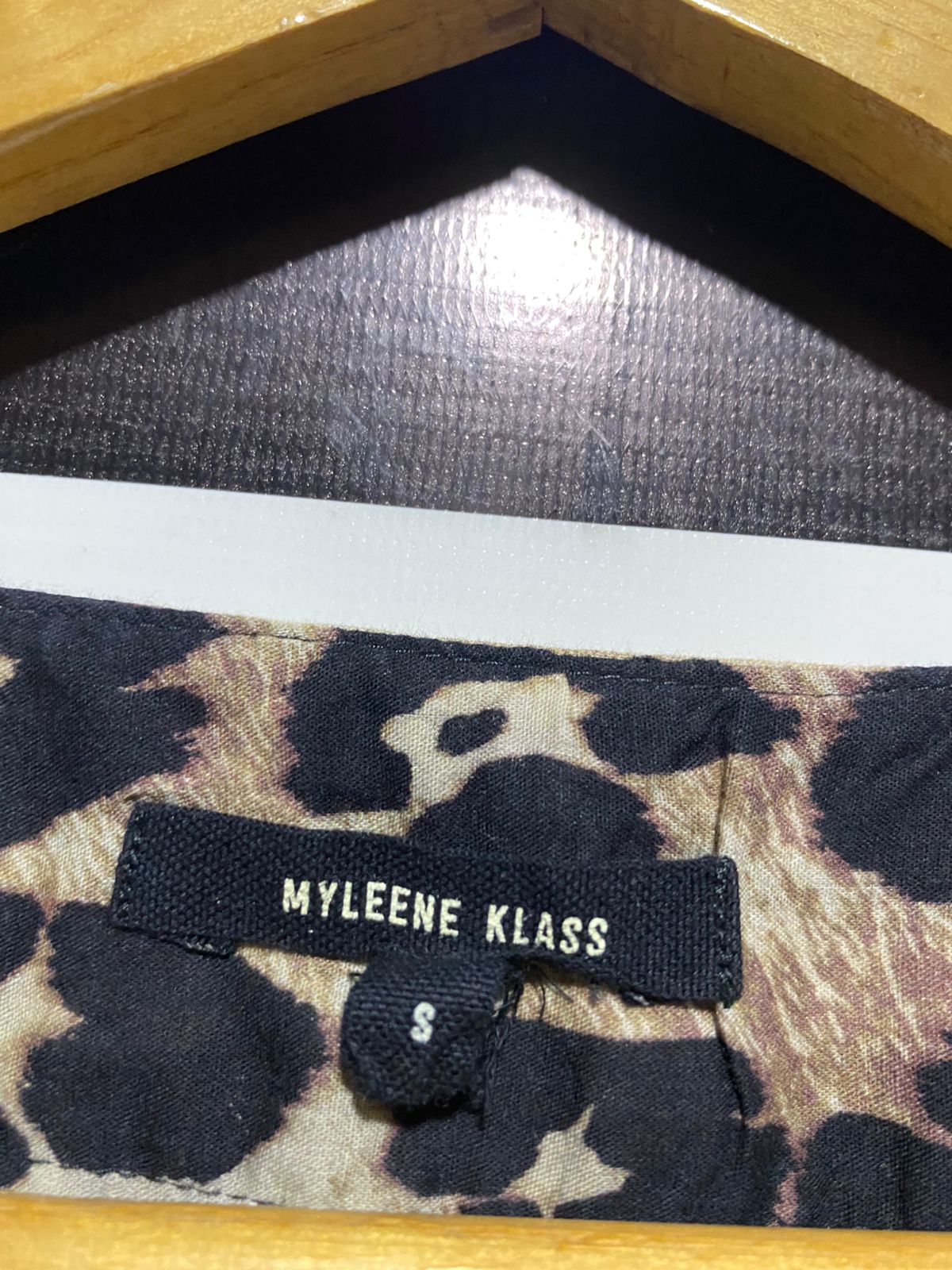 MYLEENE KLASS |S| BUST 21| B2| Women's Longline Leopard Print Open-Front Kimono/Cardigan