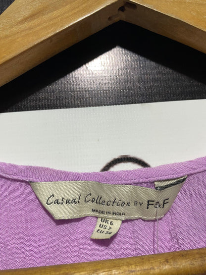 F&F |S| BUST 18| B2| Purple Textured Tank Top
