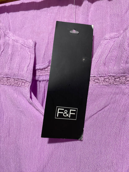 F&F |S| BUST 18| B2| Purple Textured Tank Top