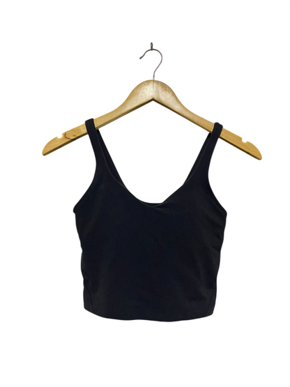 LULULEMON |S| BUST 13| Versatile Black V-Neck Cropped Tank Top