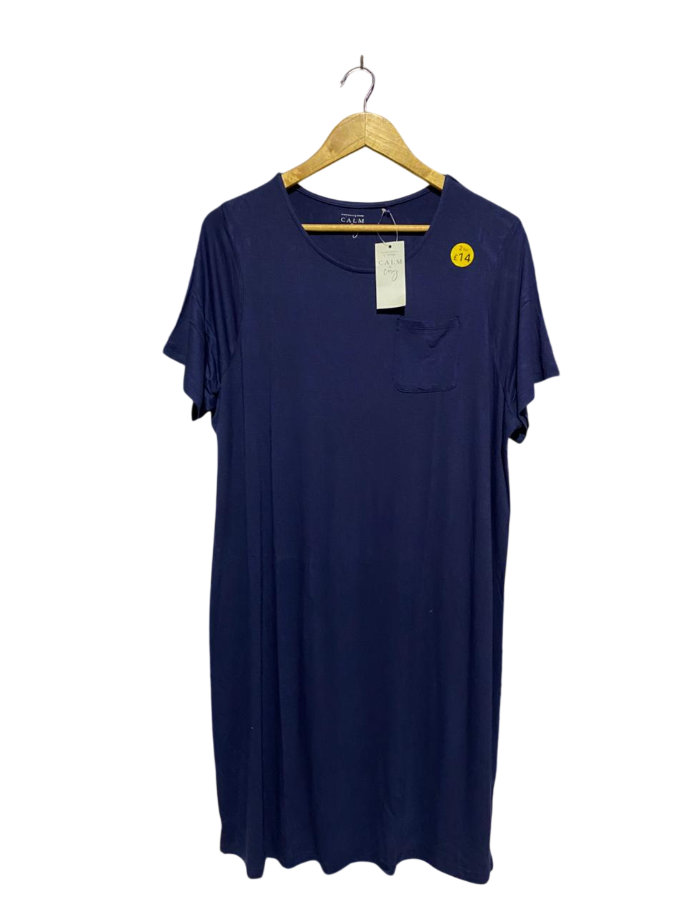 GEORGE |B3| COMFORTABLE NAVY BLUE JERSEY T-SHIRT DRESS - RELAXED FIT