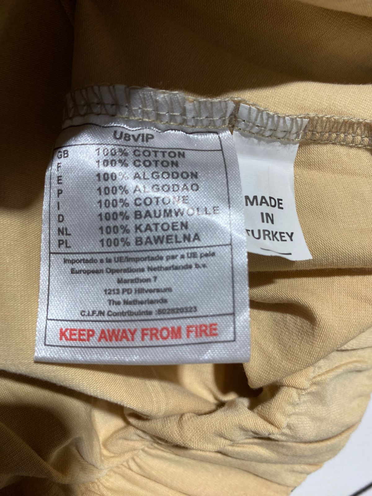 DIOP |L| BUST FREE |B3| CHRISTIAN DIOR LOGO ELASTIC HEM CROP TOP - BEIGE / TAN