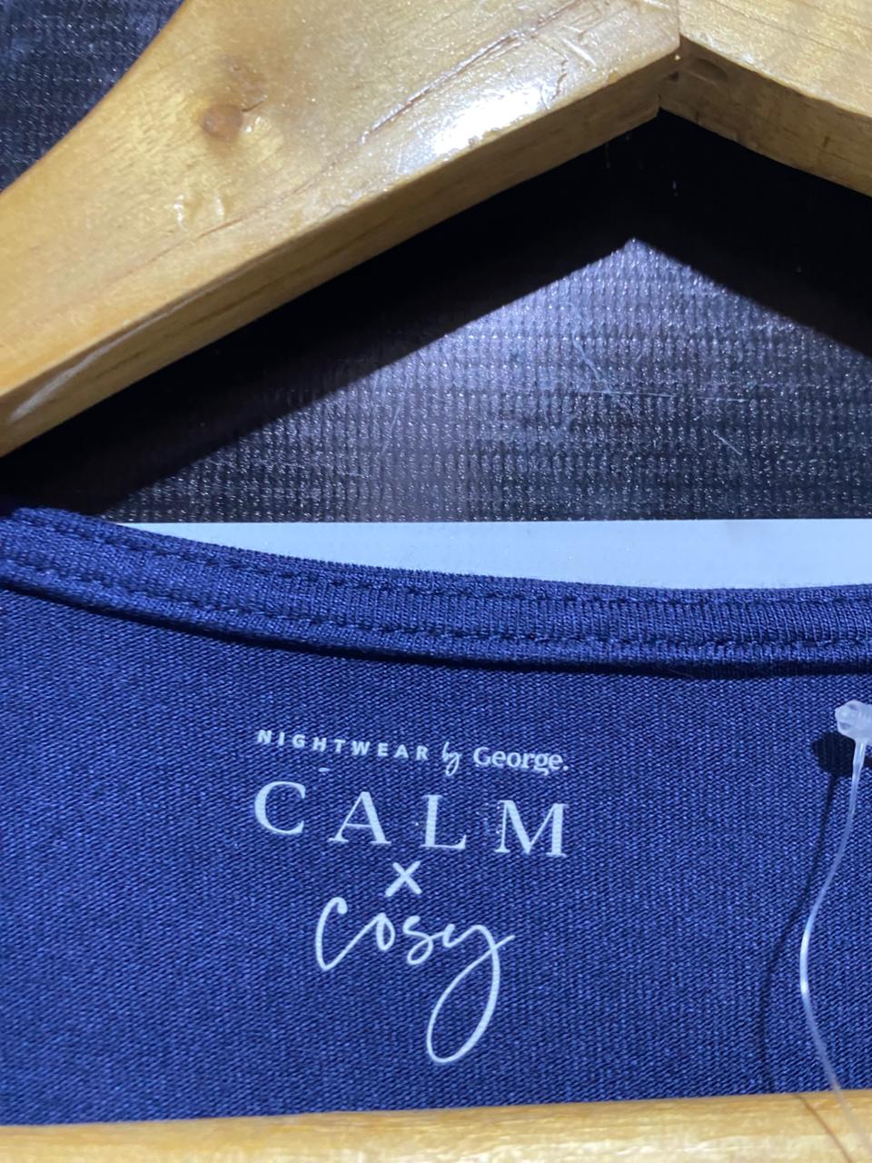 GEORGE |B3| COMFORTABLE NAVY BLUE JERSEY T-SHIRT DRESS - RELAXED FIT