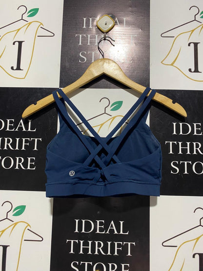 LULULEMON |M| BUST 14| NAVY BLUE PERFORMANCE SPORTS BRA
