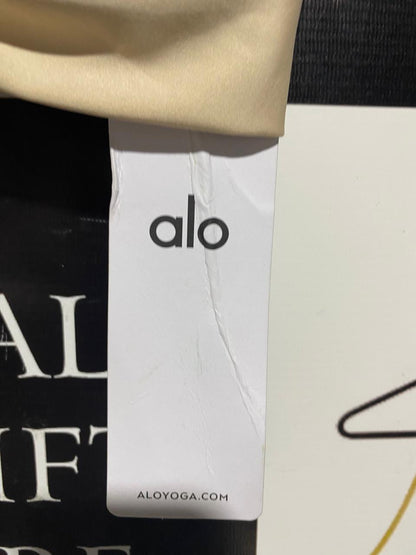 ALO |XS| BUST 13| BEIGE RUCHED FRONT CROSS-BACK CROP TOP