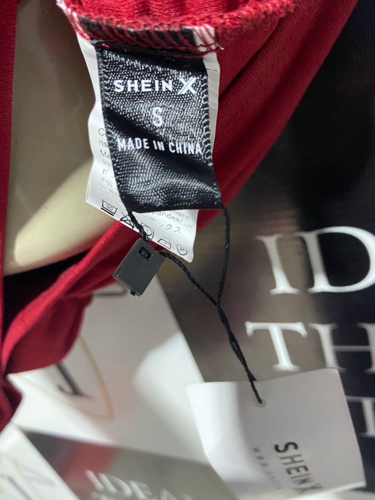SHEIN |S| BUST 13| B3| BOLD RED RUCHED BODYCON MINI DRESS