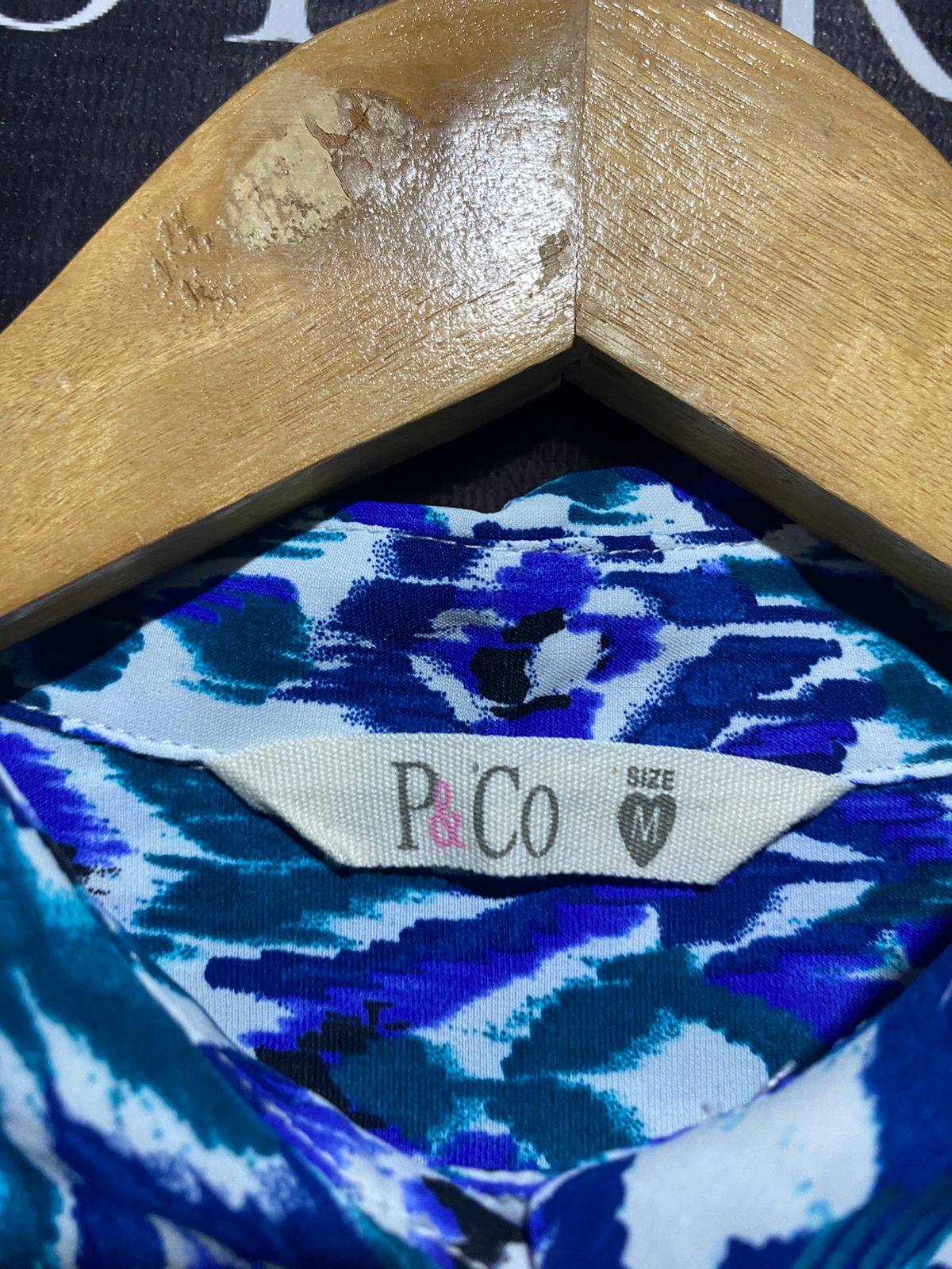 P & C0 |L| B3| Vintage-Inspired Blue & Teal Ikat Print Matching Two-Piece Set