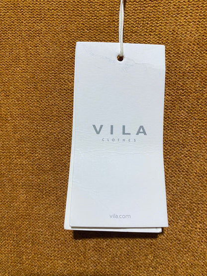 VILA |XS| BUST 18| B3| MUSTARD YELLOW KNIT OPEN-FRONT CARDIGAN