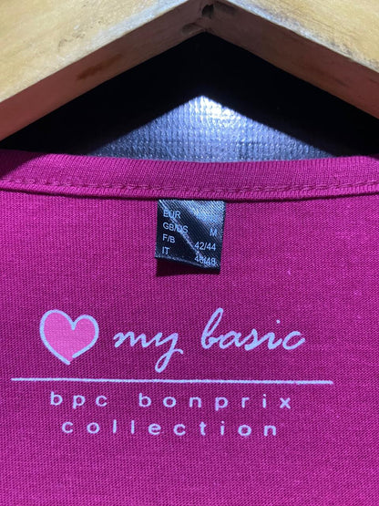 MY BASIC |M|BUST 18| B3| VIBRANT FUCHSIA SLEEVELESS COTTON TANK DRESS