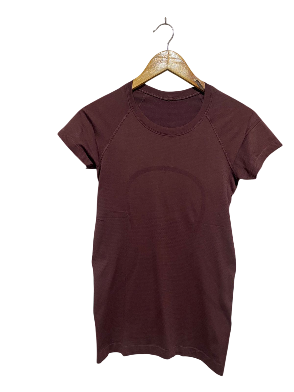 LULULEMON |S| BUST 15| Women's Seamless Short-Sleeve Athletic Training Top Deep Maroon