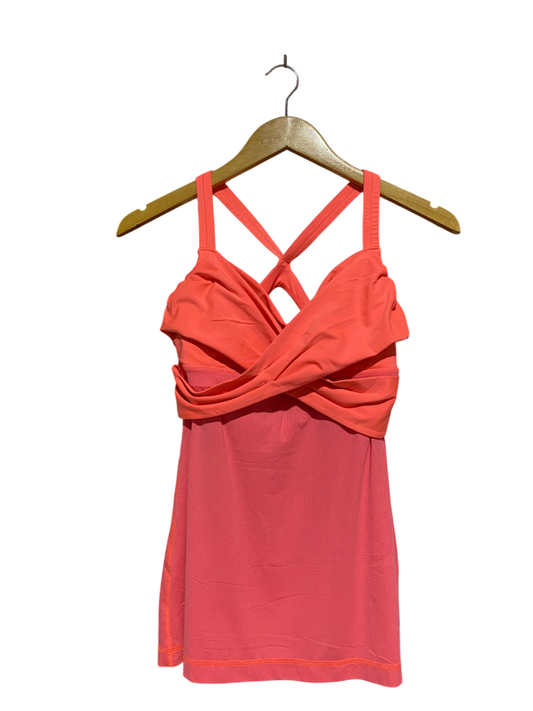 LULULEMON |S| BUST 15| VIBRANT CROSS-FRONT TANK TOP