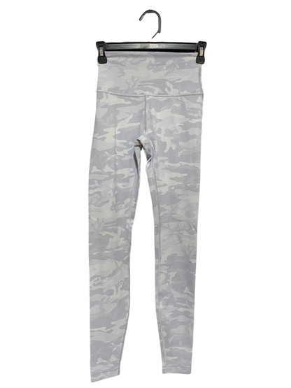 LULULEMON |XS| WAIST 24| High-Waisted Grey Camouflage Athletic Leggings - Stretch Performance