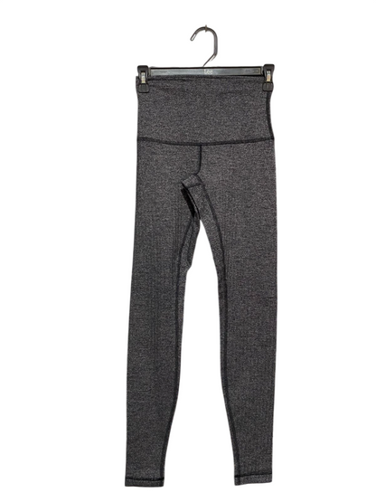 LULULEMON |XS| WAIST 24| High-Waisted Charcoal Grey Heathered Leggings - Versatile Athleisure