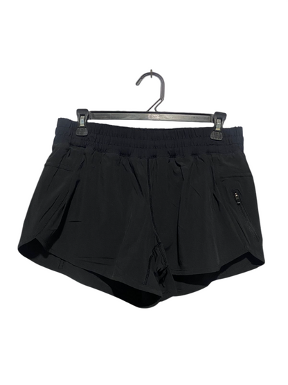 LULULEMON |L| WAIST 30| TRACKER OR SPEED UP MID-RISE SHORTS BLACK RUNNING SHORTS