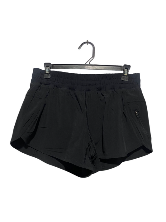 LULULEMON |L| WAIST 30| TRACKER OR SPEED UP MID-RISE SHORTS BLACK RUNNING SHORTS