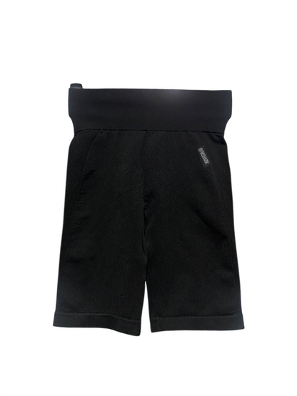 GYMSHARK |XS| WAIST 21| SEAMLESS HIGH-WAISTED SHORTS BLACK GYM CYCLING SHORTS