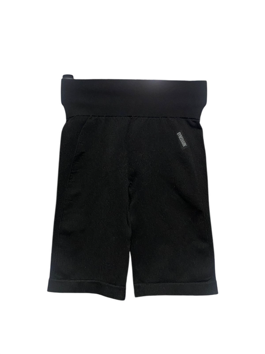 GYMSHARK |XS| WAIST 21| SEAMLESS HIGH-WAISTED SHORTS BLACK GYM CYCLING SHORTS