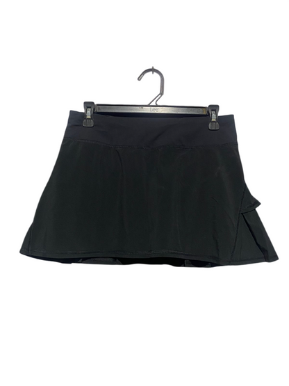 LULULEMON |L| WAIST 29| PLAY OFF THE PLEATS MID-RISE SKIRT  BLACK TENNIS SKORT