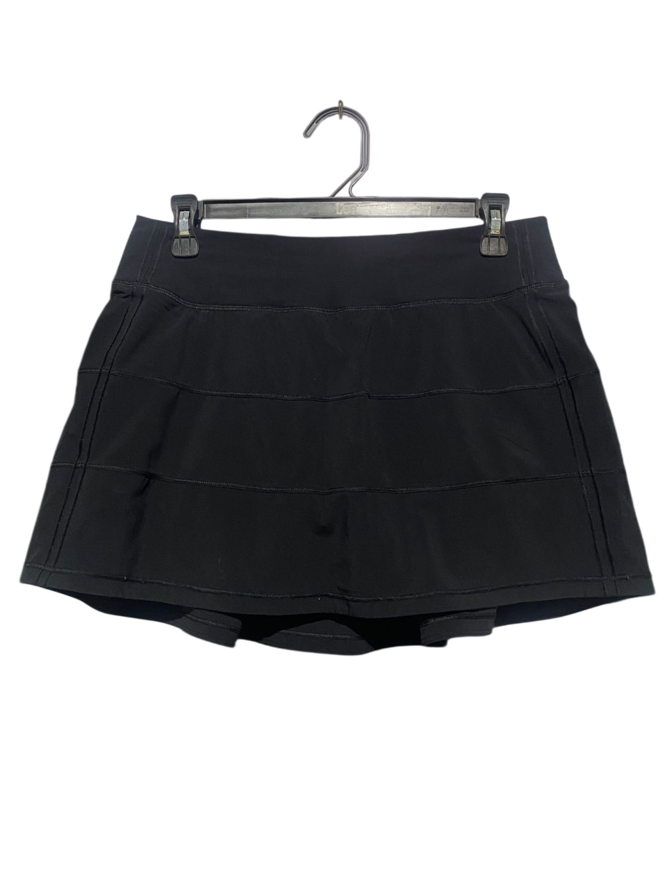 LULULEMON |L| WAIST 30| PACE RIVAL MID-RISE SKIRT BLACK TENNIS GOLF RUNNING SKORT