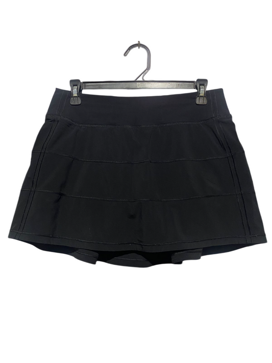 LULULEMON |L| WAIST 30| PACE RIVAL MID-RISE SKIRT BLACK TENNIS GOLF RUNNING SKORT