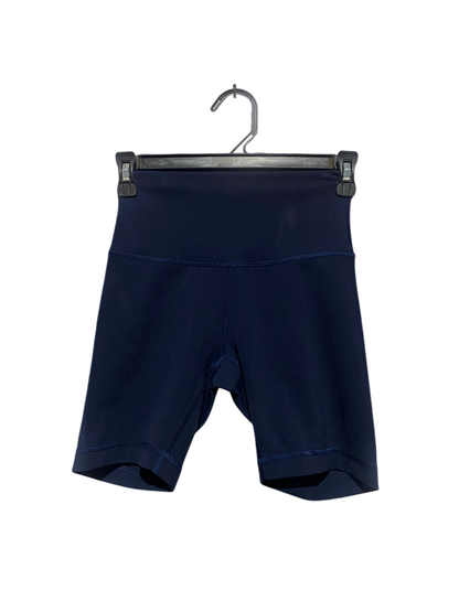 LULULEMON |XS| WAIST 22| PREMIUM NAVY BLUE HIGH-WAISTED BIKER SHORTS