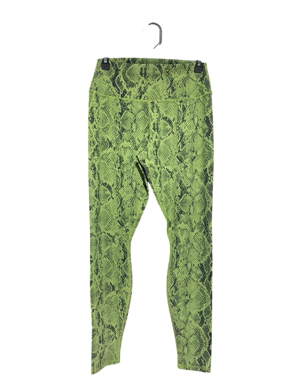 ALO |S| WAIST 26| LIME GREEN SNAKE SKIN PRINT PERFORMANCE LEGGINGS