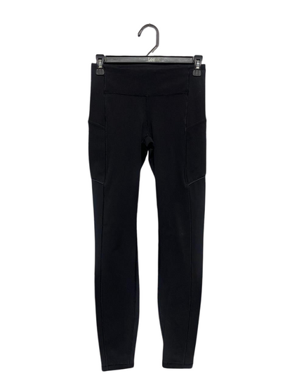 LULULEMON |XS| WAIST 24| WOMEN'S UTILITY PERFORMANCE LEGGINGS - BLACK WITH SIDE POCKETS
