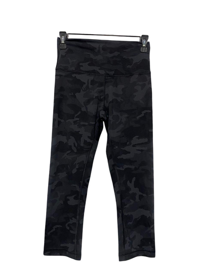LULULEMON |S| WAIST 25| Women’s High-Rise Athletic Cropped Leggings - Black Camo Print