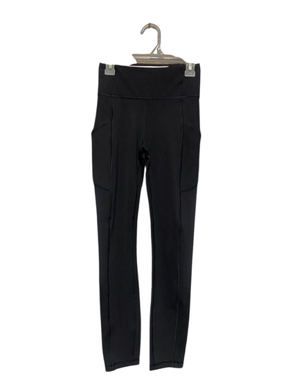 LULULEMON |XS| WAIST 22| Women’s High-Rise Athletic Leggings with Side Pockets - Black