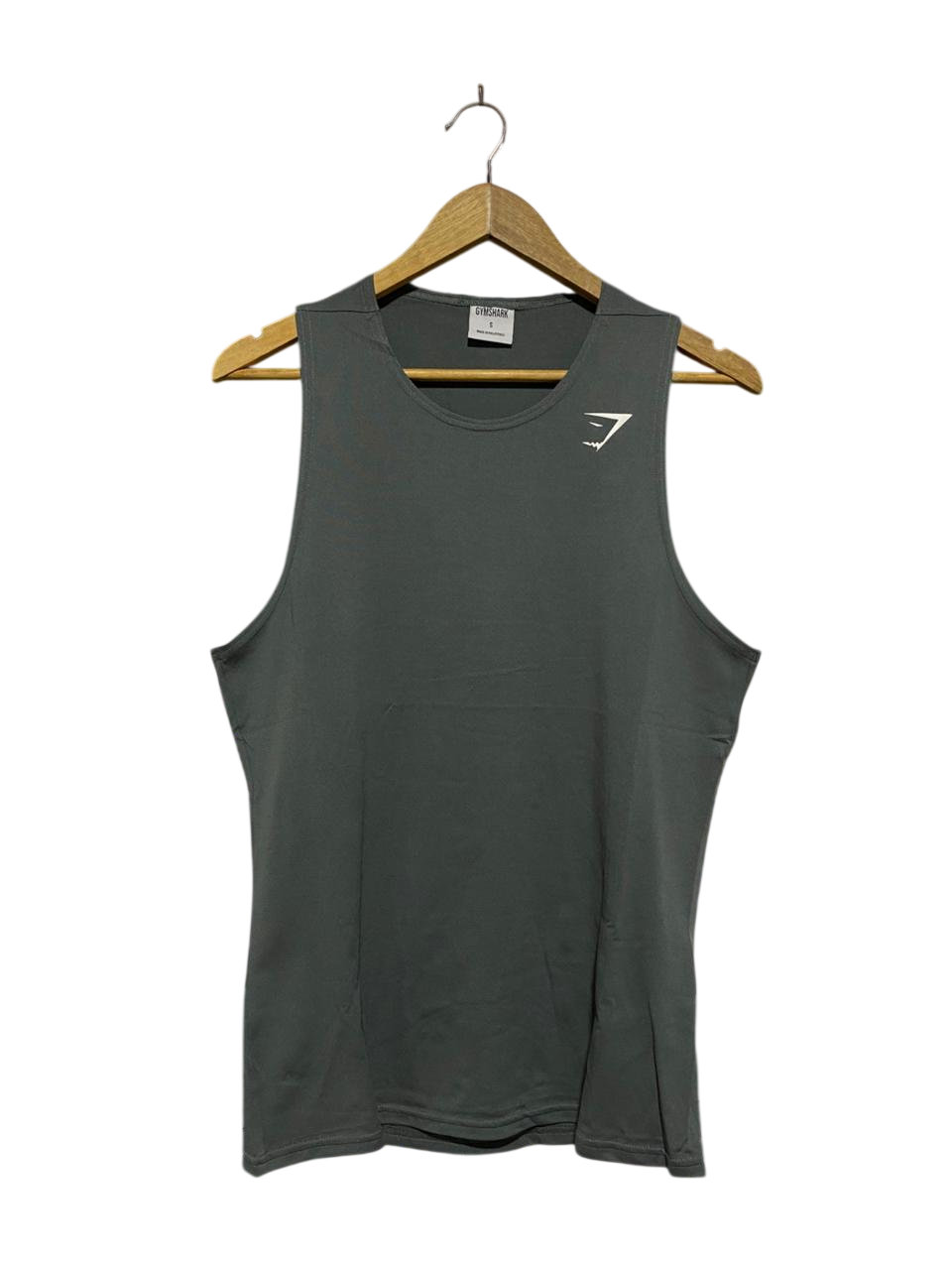 GYMSHARK |S| BUST 19| Grey Athletic Sleeveless Training Shirt