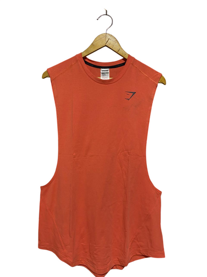 GYMSHARK |L| BUST 19| Orange Drop-Armhole Tank