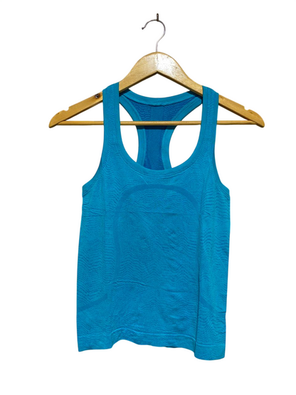 LULULEMON |S| BUST 14| Bright Blue Racerback Tank Top