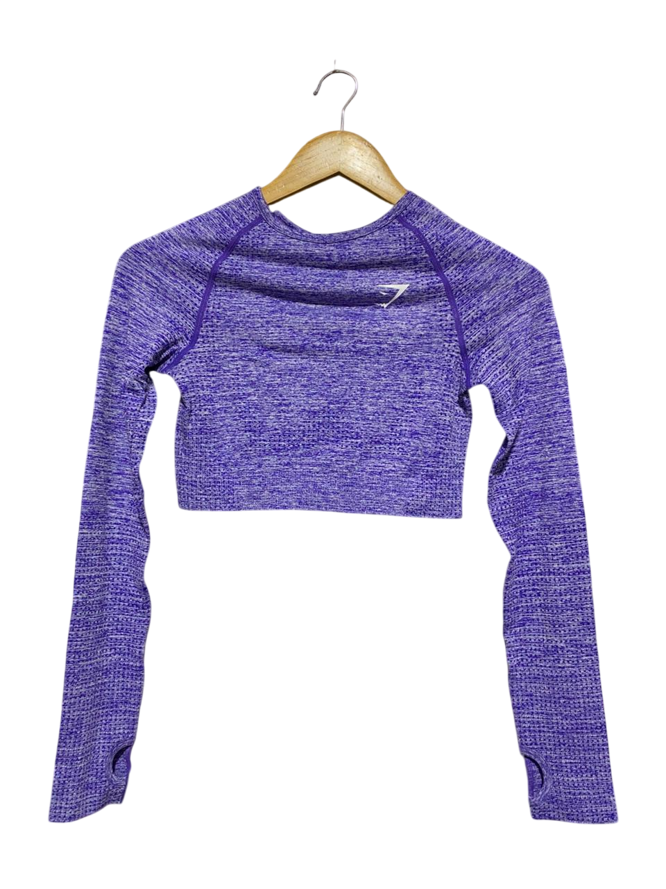 GYMSHARK |XS| BUST 13| Vital Seamless Long Sleeve Crop Top