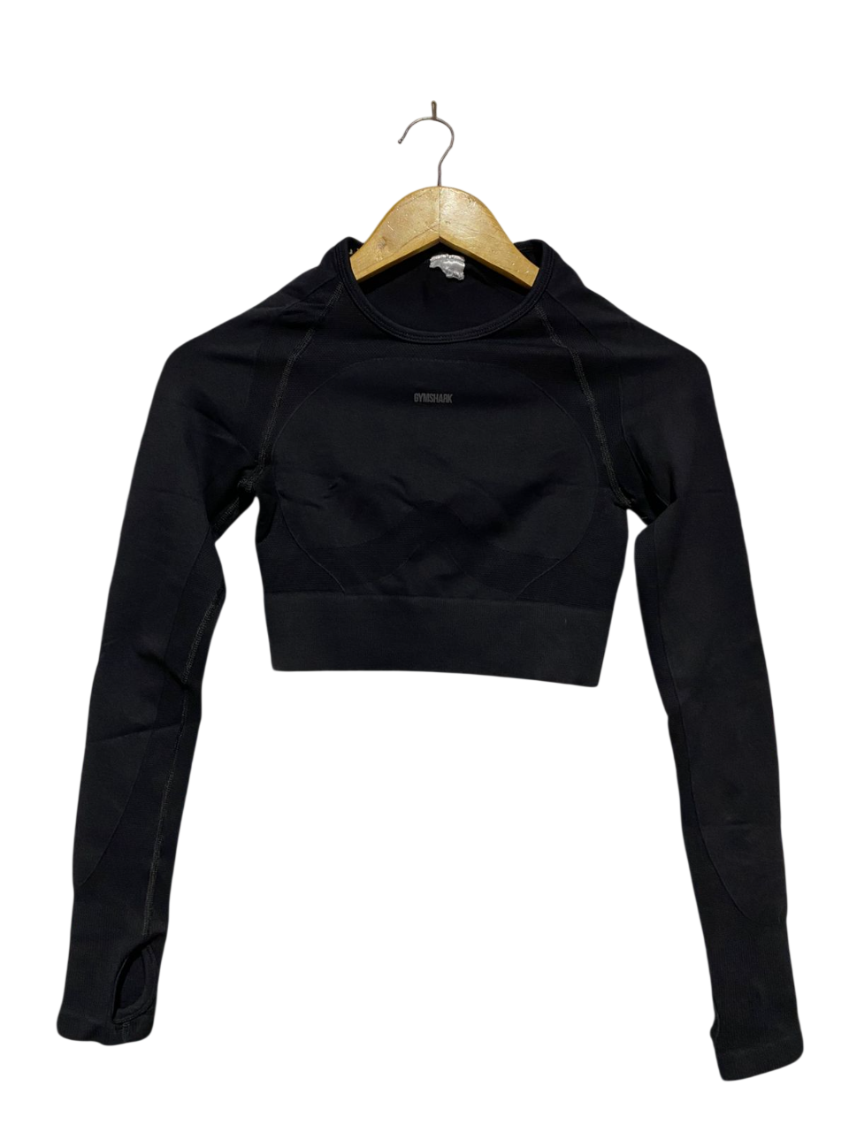 GYMSHARK |XS| BUST 13| SEAMLESS LONG SLEEVE CROP TOP