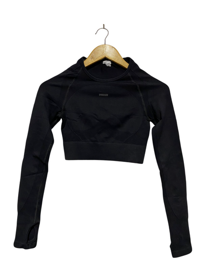 GYMSHARK |XS| BUST 13| SEAMLESS LONG SLEEVE CROP TOP