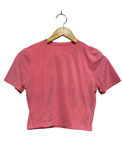 LULULEMON |S| BUST 15| VIBRANT PINK PERFORMANCE CROP TOP