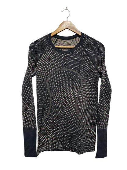 LULULEMON |S| BUST 16| SEAMLESS MESH LONG-SLEEVE ATHLETIC TOP